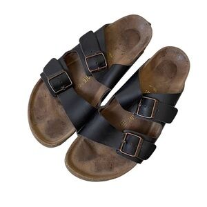 BIRKENSTOCK Men’s Arizona Oiled Leather Cork Sandals 12